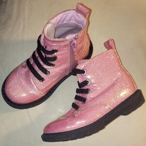 Sparkly Pink Kids Boots